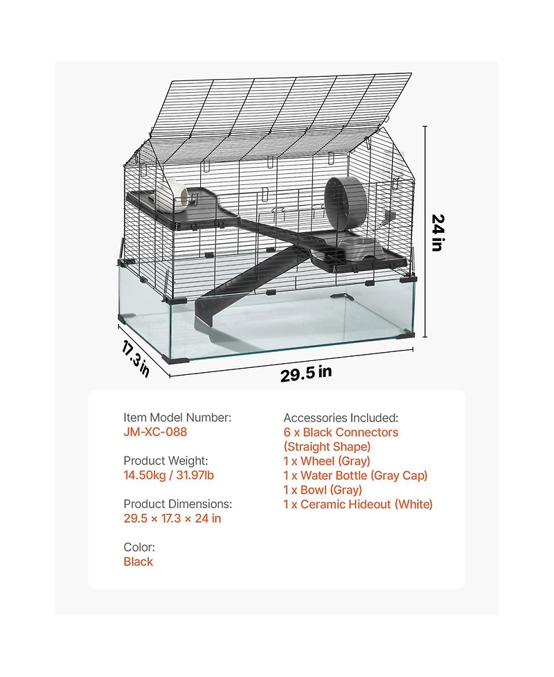 Aostirmotor Panoramic Cat Cage