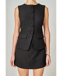 endless rose Women's Vest Skort Romper