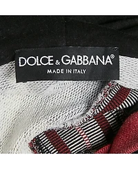 Pre-Owned Dolce & Gabbana Men's Black Crown Print Cotton Hoodie