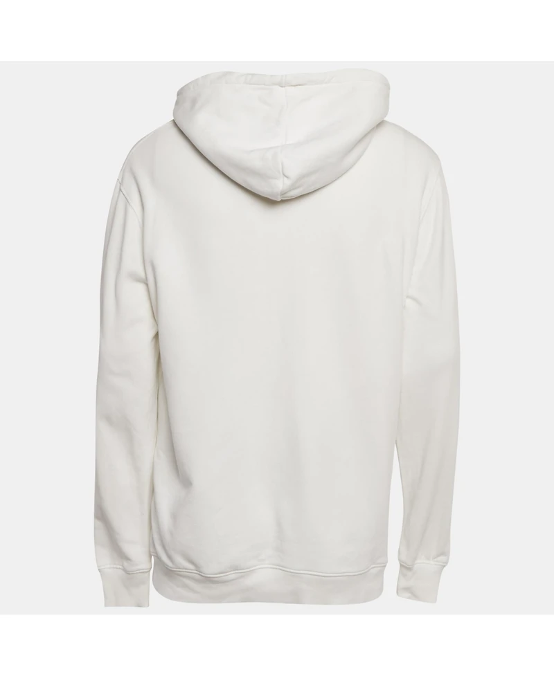 Pre-Owned Burberry Men's White Checker Pocket Cotton Hoodie