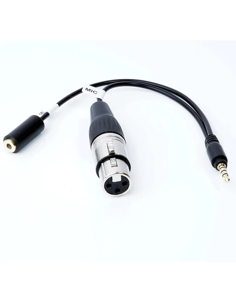 Movo TCB2 Xlr (Female) Microphone to Trrs (Male) Smartphone Adapter with Headphone Jack for iPhone & Android