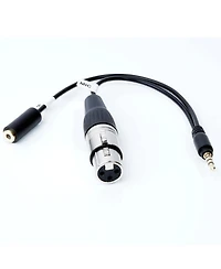 Movo TCB2 Xlr (Female) Microphone to Trrs (Male) Smartphone Adapter with Headphone Jack for iPhone & Android