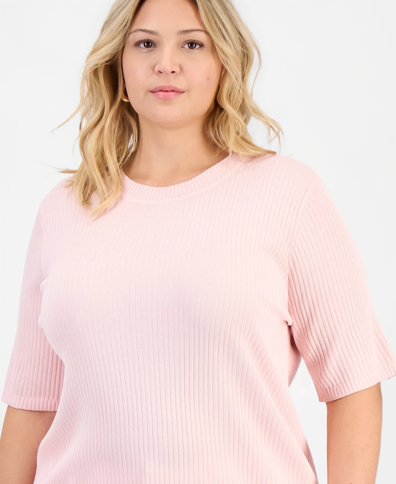 Jones New York Women's Sutton Ribbed Top