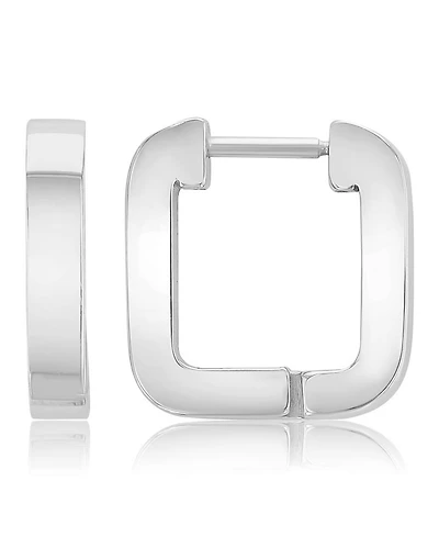 Roxy Waterproof Yellow 17mm Rounded Square Huggie Earrings