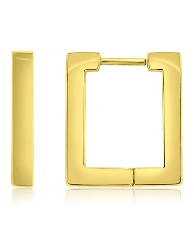 Roxy Waterproof Yellow Rectangle Huggie Earrings