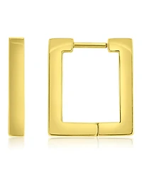 Roxy Waterproof Yellow Rectangle Huggie Earrings