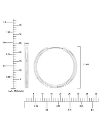 Roxy Waterproof Yellow 23mm Hoop Earrings