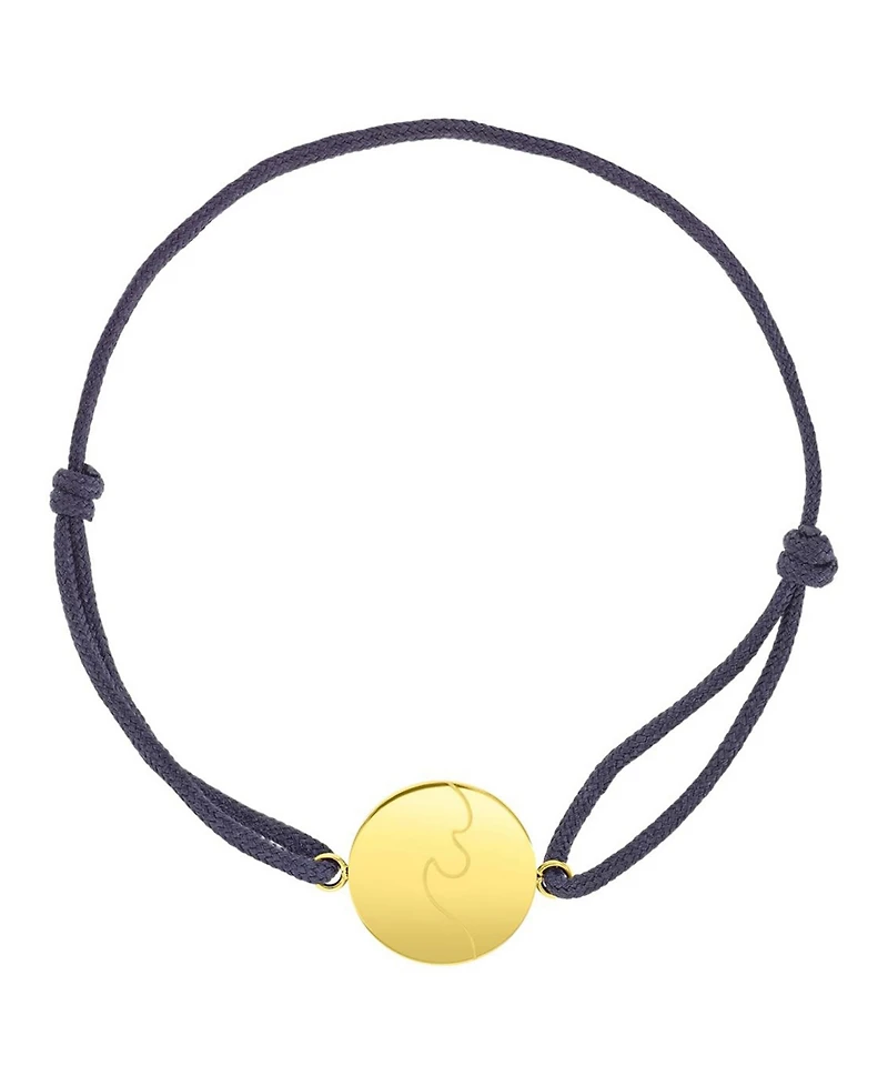 Roxy Waterproof Yellow Rd Wave Charm Adjustable Bracelet