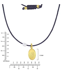 Roxy Waterproof Yellow Leaves Pearl Adjustable Necklace