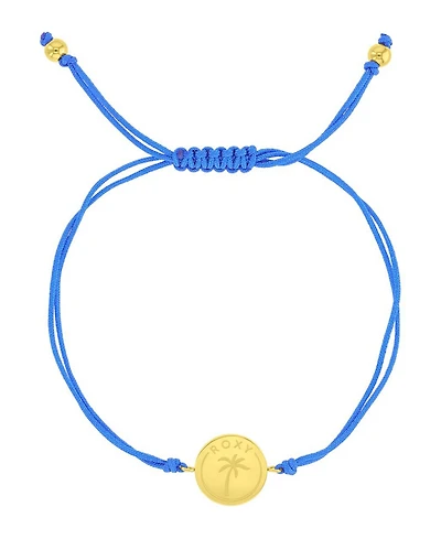 Roxy Waterproof Yellow Rd Palm Tree Pattern Charm Adjustable Bracelet