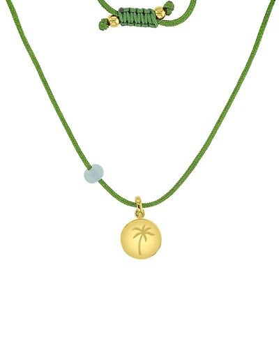 Roxy Waterproof Yellow Heart Green Aventurine Adjustable Necklace