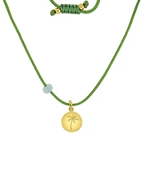 Roxy Waterproof Yellow Heart Green Aventurine Adjustable Necklace