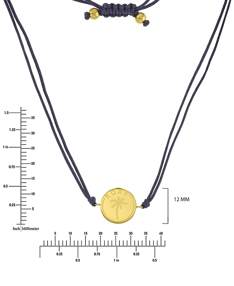 Roxy Waterproof Yellow Heart Beads Adjustable Necklace