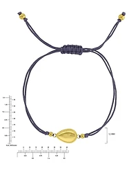 Roxy Waterproof Yellow Pineapple Teardrop Charm Adjustable Bracelet