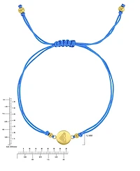 Roxy Waterproof Yellow Rd Triangluar Heart Charm Adjustable Bracelet