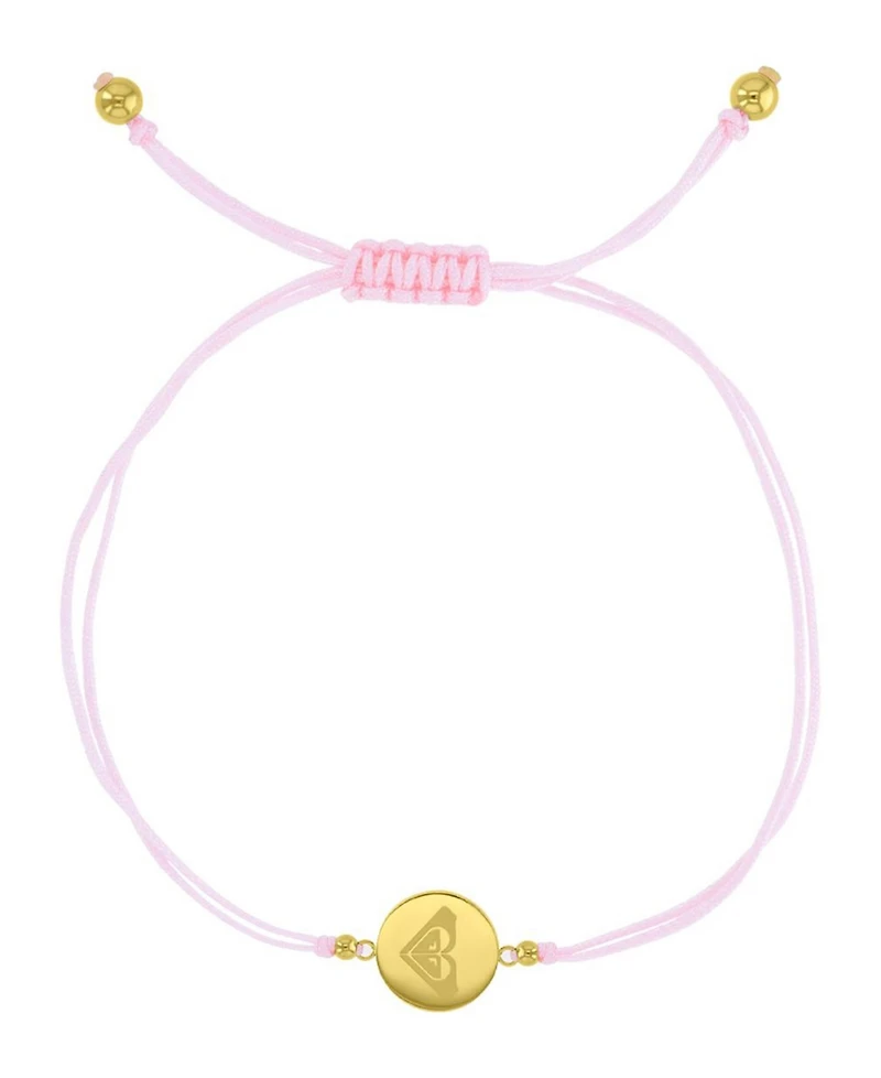 Roxy Waterproof Yellow Rd Triangluar Heart Charm Adjustable Bracelet