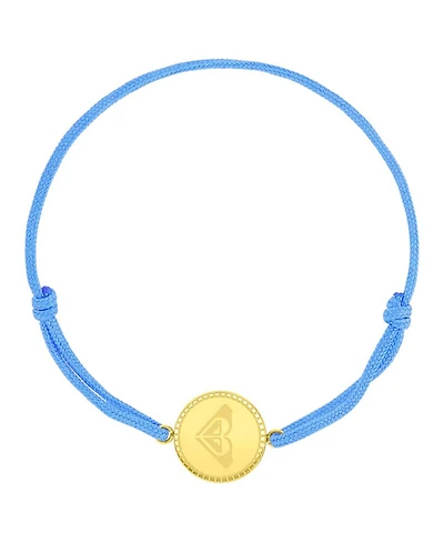 Roxy Waterproof Yellow Rd Triangluar Heart Charm Adjustable Bracelet