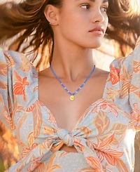 Roxy Waterproof Yellow Heart Labradorite Adjustable Necklace