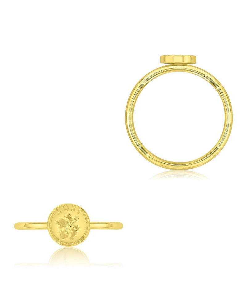 Roxy Waterproof Yellow Hibiscus Ring