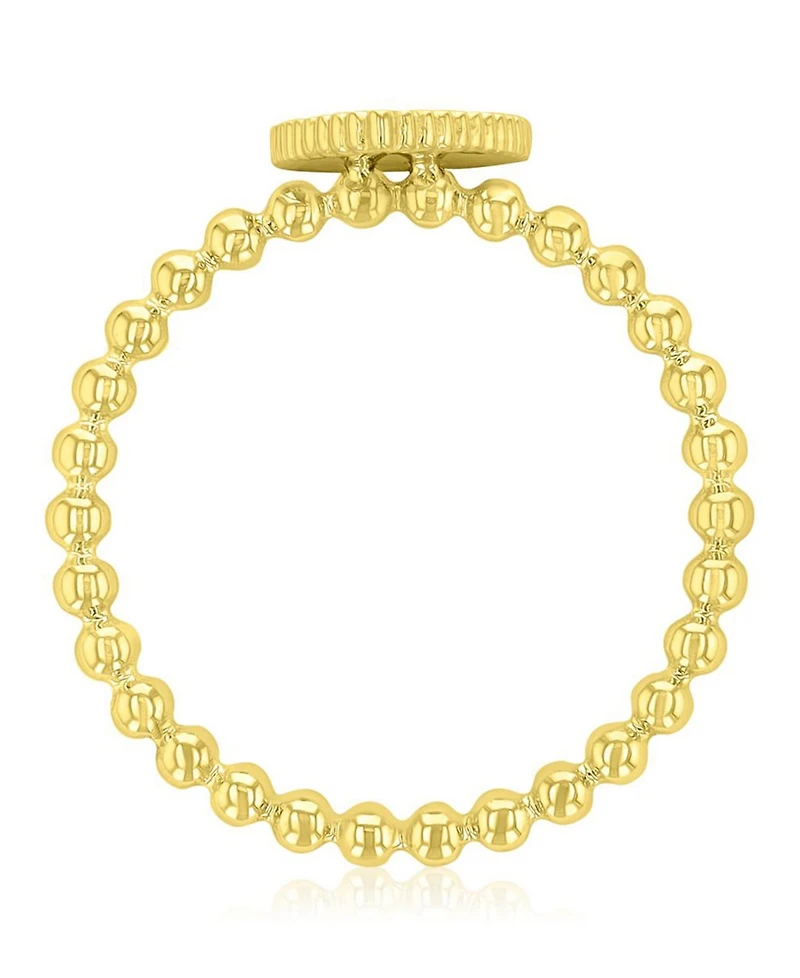 Roxy Waterproof Yellow Palm Tree Beads Ring
