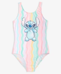 Dreamwave Stitch Girls' 4-6X Striped One-Piece Swimsuit