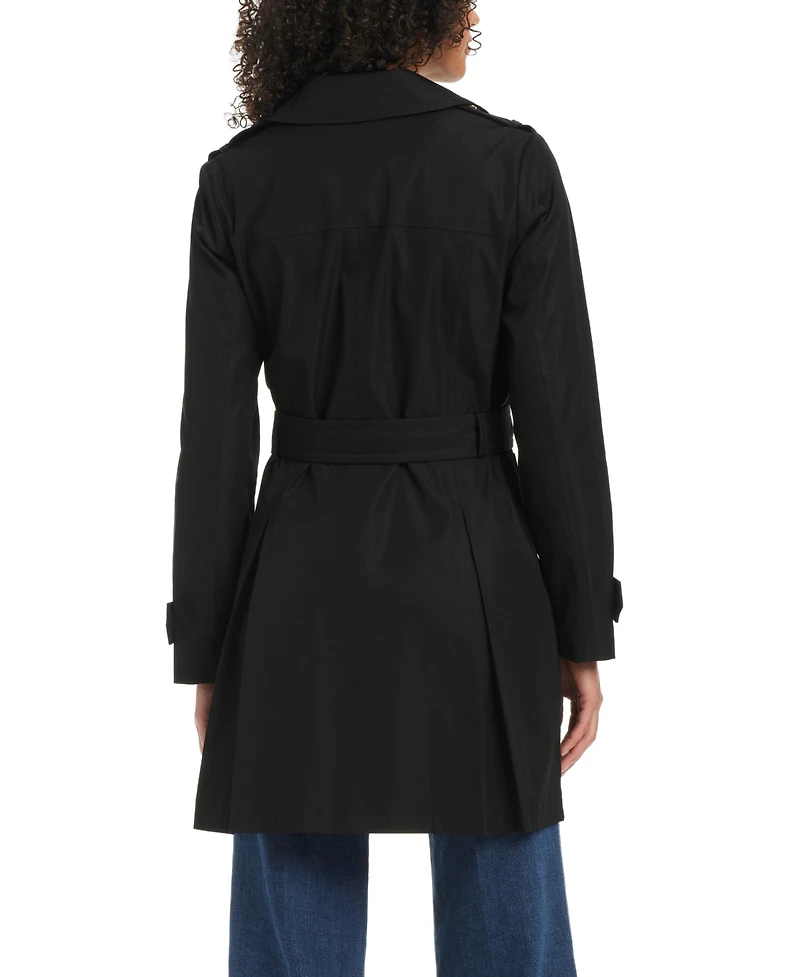 Kate Spade New York Women's Short Double-Breasted Trench Coat