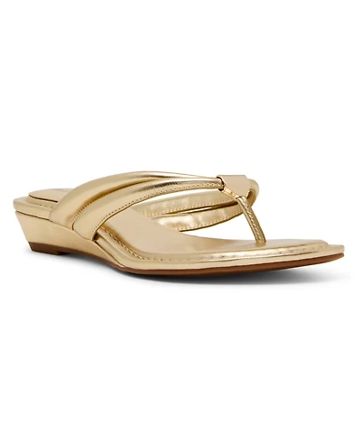 Anne Klein Women's Bari Slip-On Wedge Sandals