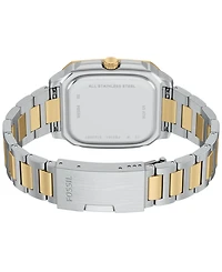 Fossil Men's Crosby Three-Hand Date Two-Tone Stainless Steel Watch, 42mm