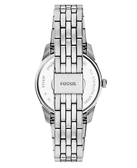 Fossil Women's Scarlette Three-Hand Day-Date Stainless Steel Watch, 34mm