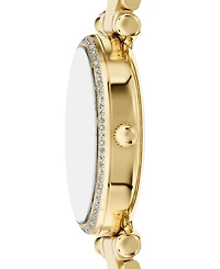 Fossil Women's Carlie Three-Hand Gold-Tone Stainless Steel Watch, 35mm