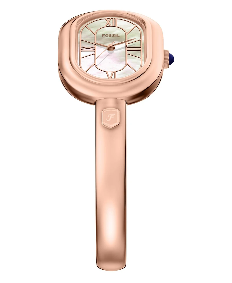 Fossil Women's Sloan Three-Hand Rose Gold-Tone Stainless Steel Watch, 24mm