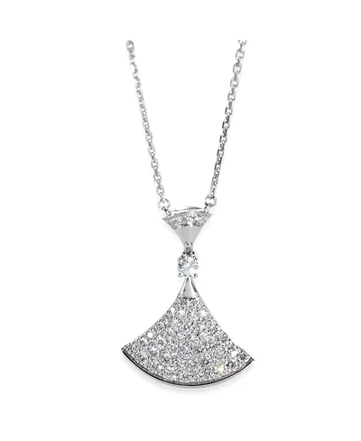 Bvlgari White Gold Diamond Diva's Dream Pendant