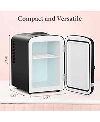Cowsar Retro Mini Fridge, 4L Compact Refrigerator for Skincare