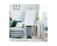 2 Gallon Step On Trash Can Set and Plastic Bag Organizer Combination For Bathroom Kids Room Brand