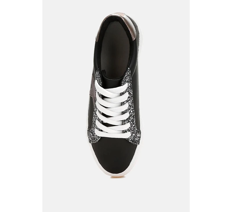 London Rag Merida Glitter Patch Chunky Sneakers