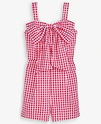 Speechless Girls' 7-16 Square Neck Romper Dress