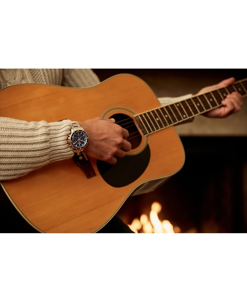 Bulova Men's Chronograph Marine Star Two-Tone Stainless Steel Bracelet Watch 45mm