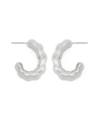 Steve Madden Vintage Textured Hoop Earrings