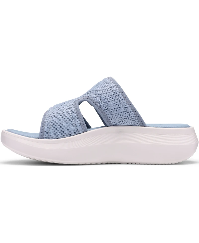 Clarks Women's Solevana Mist Slip-On Wedge Sandals