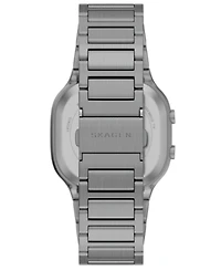 Skagen Men's Mellem Digital Lcd Gunmetal Stainless Steel Watch, 38mm