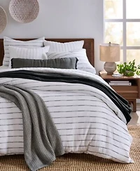 Oake Shadow Stripe Duvet Cover Set Macys Exclusive