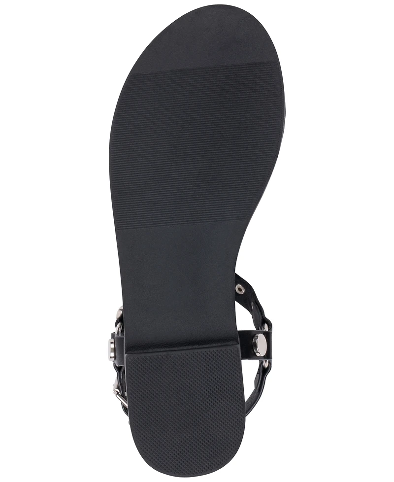 Gc Shoes Women's Trinity Studded Strappy Flat Sandals
