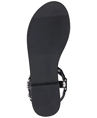 Gc Shoes Women's Trinity Studded Strappy Flat Sandals