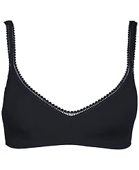 On Gossamer Women's Cabana Cotton Lace-Trim Bralette 010404