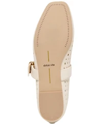 Dolce Vita Women's Mikel Perforated Buckle Mary Jane Flats
