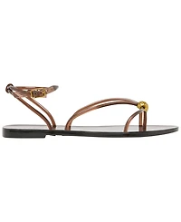 Dolce Vita Women's Kenley Vinyl Strappy Jewelry Stud Flat Sandals