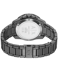Armani Exchange Men's Quartz Chronograph Gunmetal Stainless Steel Watch, 44mm