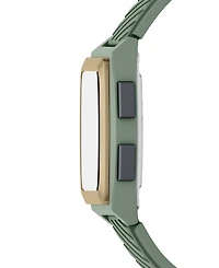 Armani Exchange Men's Lcd Green Silicone Watch, 42mm