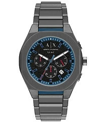 Armani Exchange Men's Sync Quartz Chronograph Gunmetal Stainless Steel Watch, 44mm