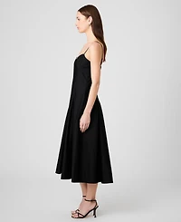French Connection Women's Sateen Pleated Midi Dress